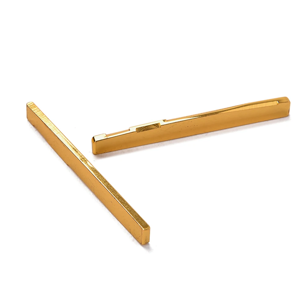 2 PCS Folk Bronze Pillow Gold Plated Bridge for Guitar Gilded Golden Accessories
2 PCS Folk Bronze Pillow Gold Plated Bridge for Guitar Gilded Golden Accessories