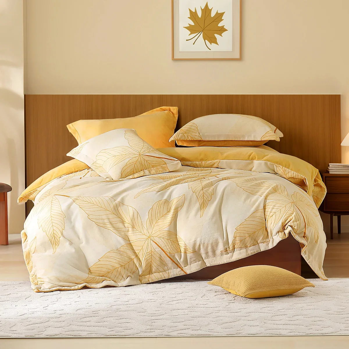 Milk fleece thickened four-piece warm fleece autumn and winter warm dormitory kit bedding
Milk fleece thickened four-piece warm fleece autumn and winter warm dormitory kit bedding