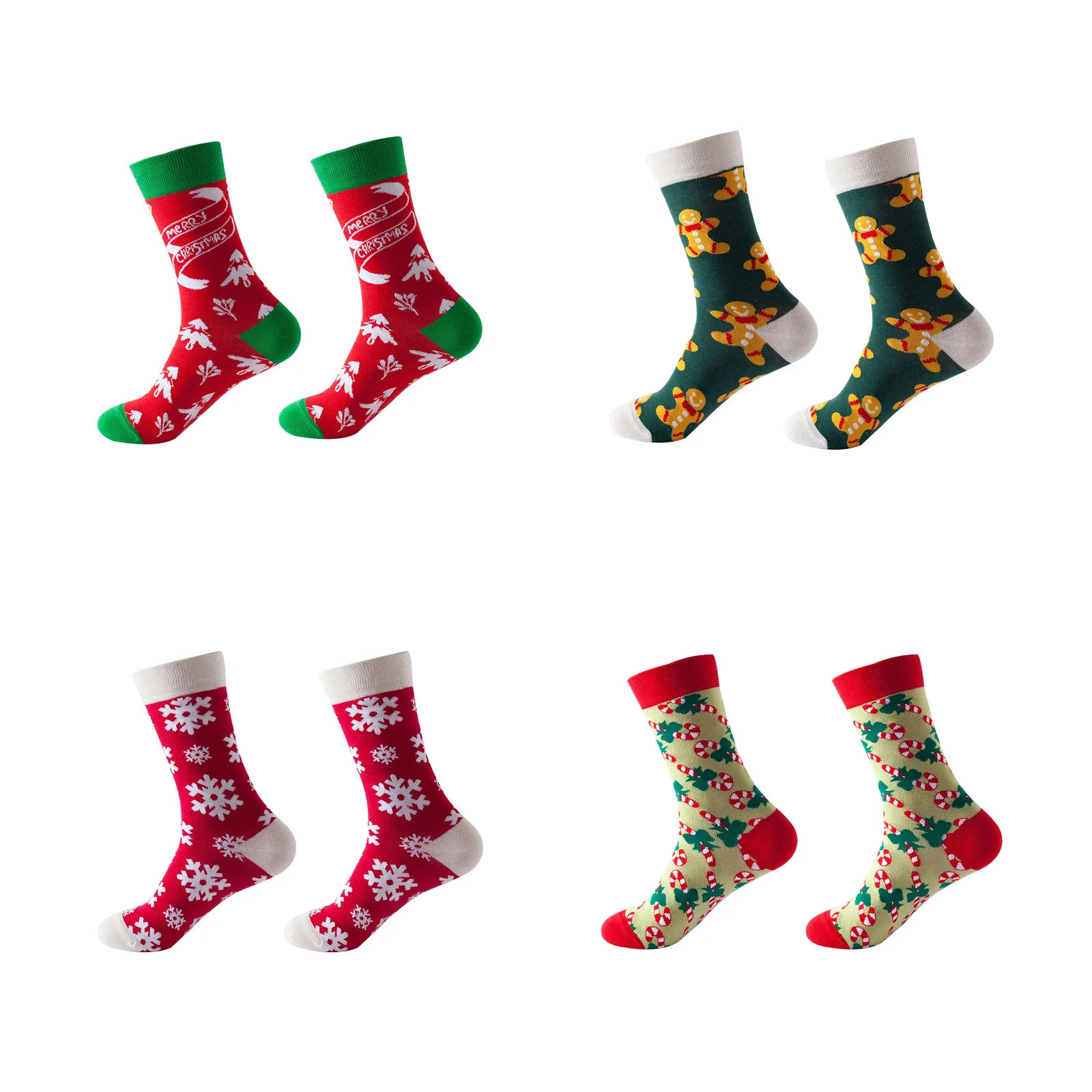 Autumn and winter Christmas stocking gift box set (A/B/C/D four styles, 1 pair each)
Autumn and winter Christmas stocking gift box set (A/B/C/D four styles, 1 pair each)