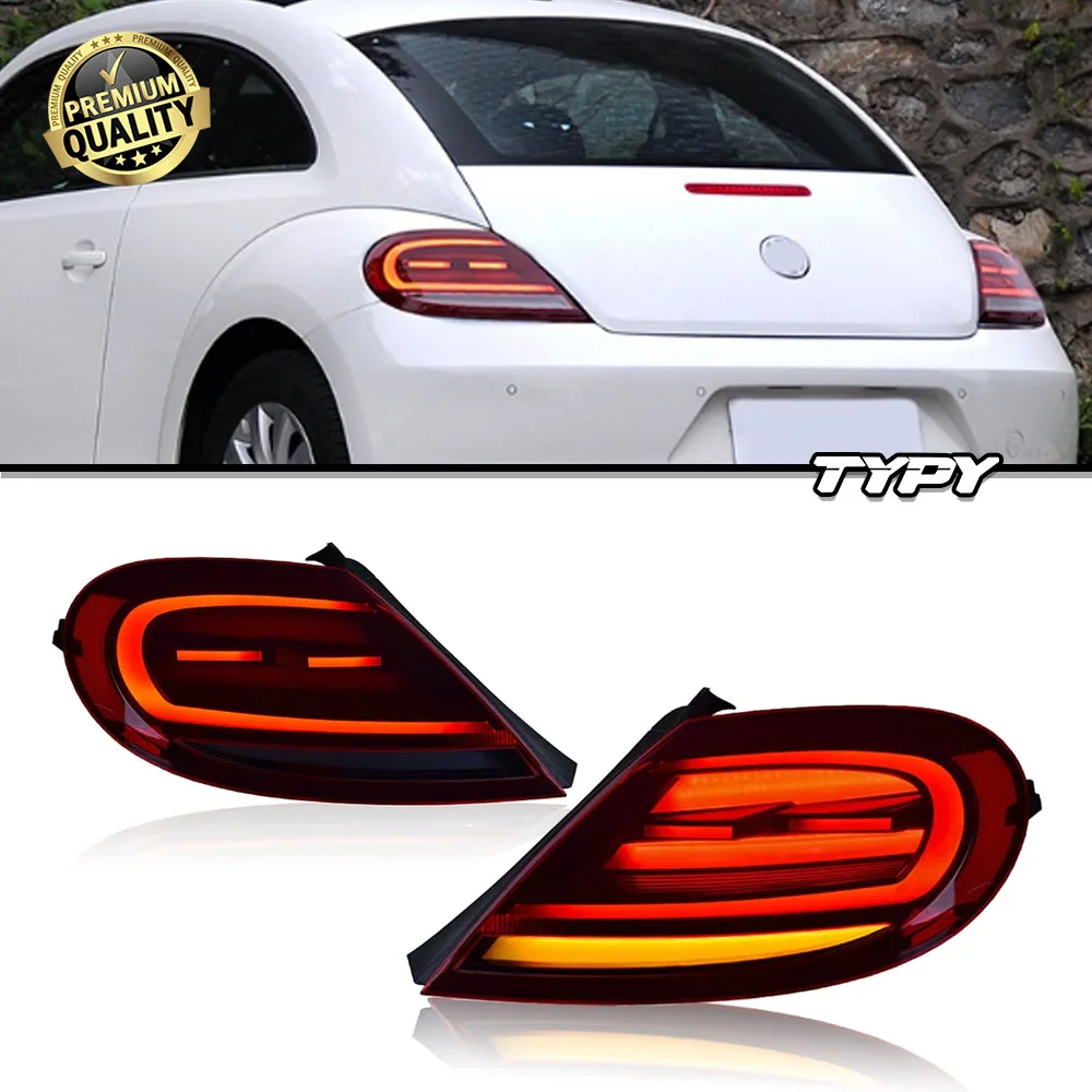 TYPY стримерный фонарь для VW Beetle 2013-2021, задний фонарь, модернизированный светодиодный широкий свет, стример, поворотный дыхательный ходовой фонарь 
TYPY стримерный фонарь для VW Beetle 2013-2021, задний фонарь, модернизированный светодиодный широкий свет, стример, поворотный дыхательный ходовой фонарь
