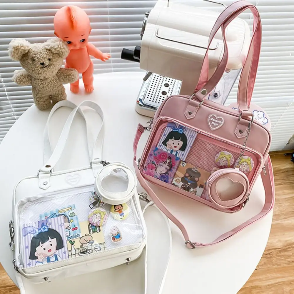 Clear Small Ita Bag Japanese Style Multi-purpose Pin Display Bag Portable PVC Pin Display Backpack School Gift
Clear Small Ita Bag Japanese Style Multi-purpose Pin Display Bag Portable PVC Pin Display Backpack School Gift
