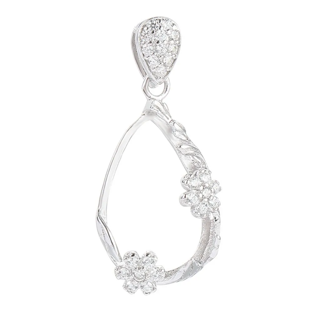 Pendant Blank (12x17mm Teardrop Blank) White Gold Plated 925 Silver Zircon Cabochon Pendant Setting
Pendant Blank (12x17mm Teardrop Blank) White Gold Plated 925 Silver Zircon Cabochon Pendant Setting