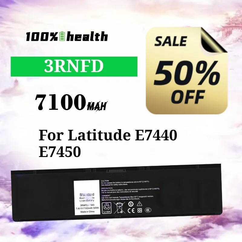 3RNFD 7100mAh Laptop Battery for Dell Latitude E7440/E7450 Lithium Rechargeable Battery
3RNFD 7100mAh Laptop Battery for Dell Latitude E7440/E7450 Lithium Rechargeable Battery