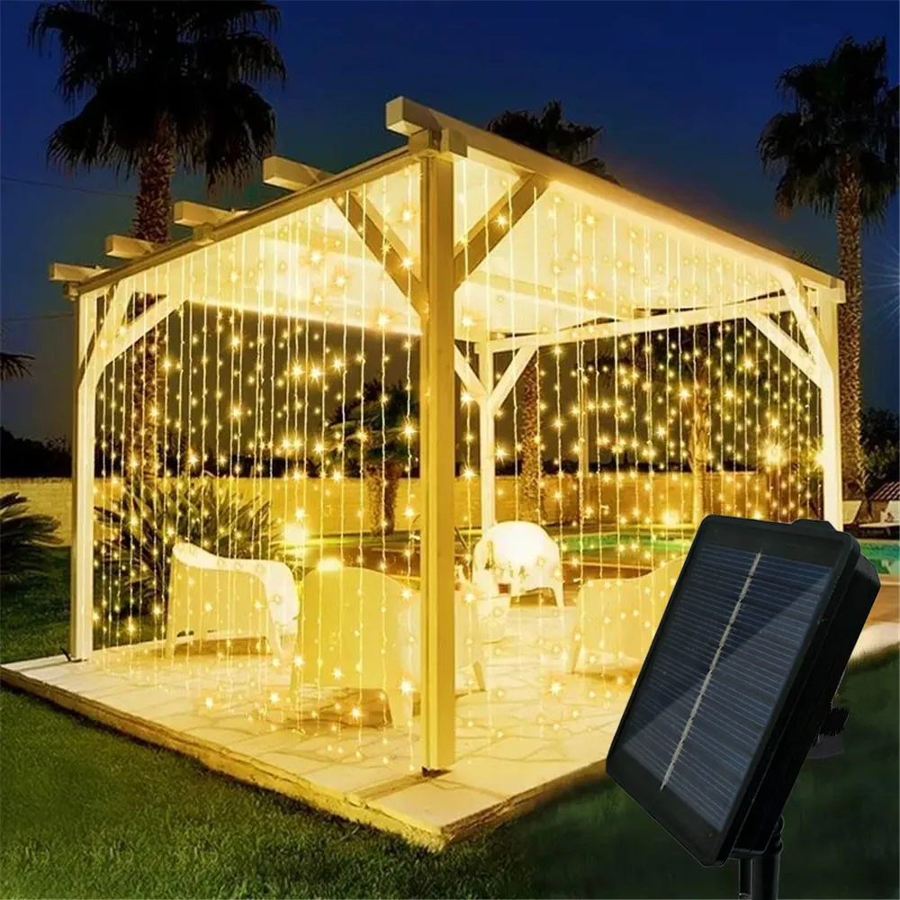 Solar Curtain Lamp LED String Light Christmas Tree Decoration Lamp Outdoor Courtyard Light Garden Party Light Holiday Gift
Solar Curtain Lamp LED String Light Christmas Tree Decoration Lamp Outdoor Courtyard Light Garden Party Light Holiday Gift