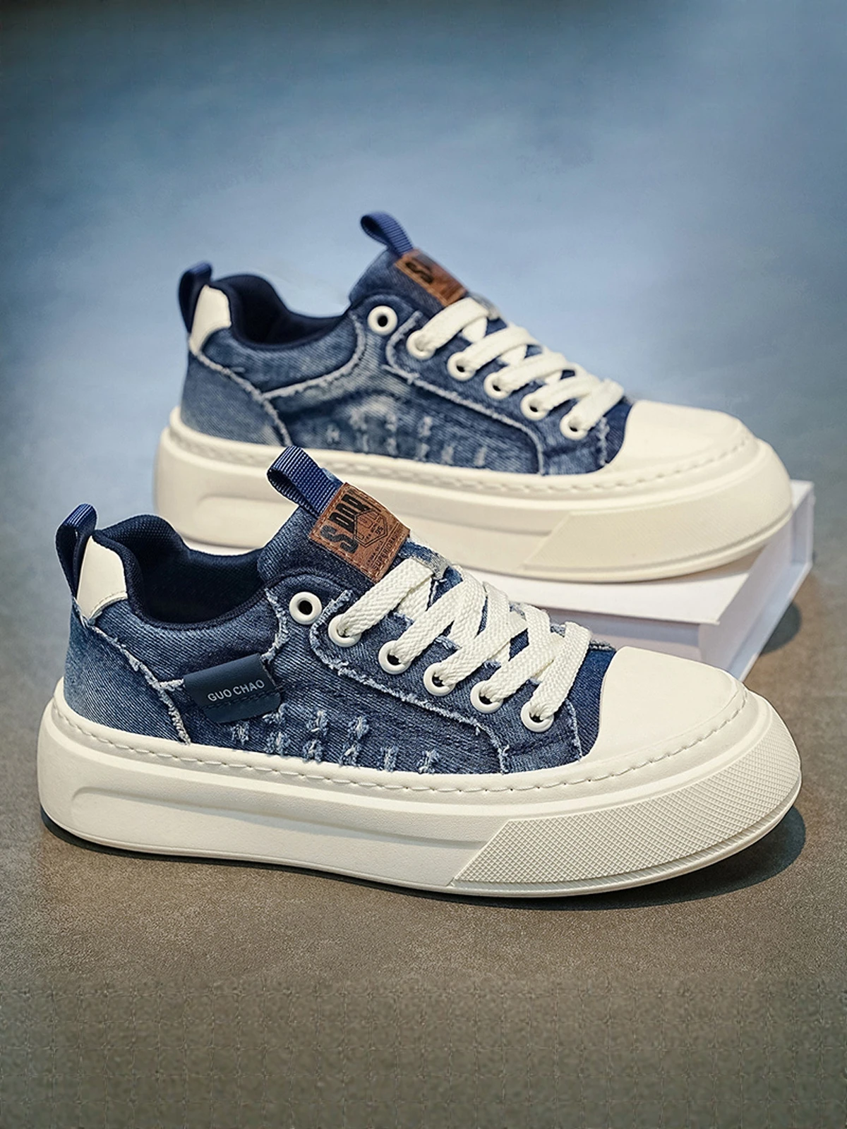 Men's Summer Anti-Slip Wear-Resistant Thick Bottom Heightening Canvas Shoes Casual Washed Denim Board Shoes Lightweight Versa...
Men's Summer Anti-Slip Wear-Resistant Thick Bottom Heightening Canvas Shoes Casual Washed Denim Board Shoes Lightweight Versa...