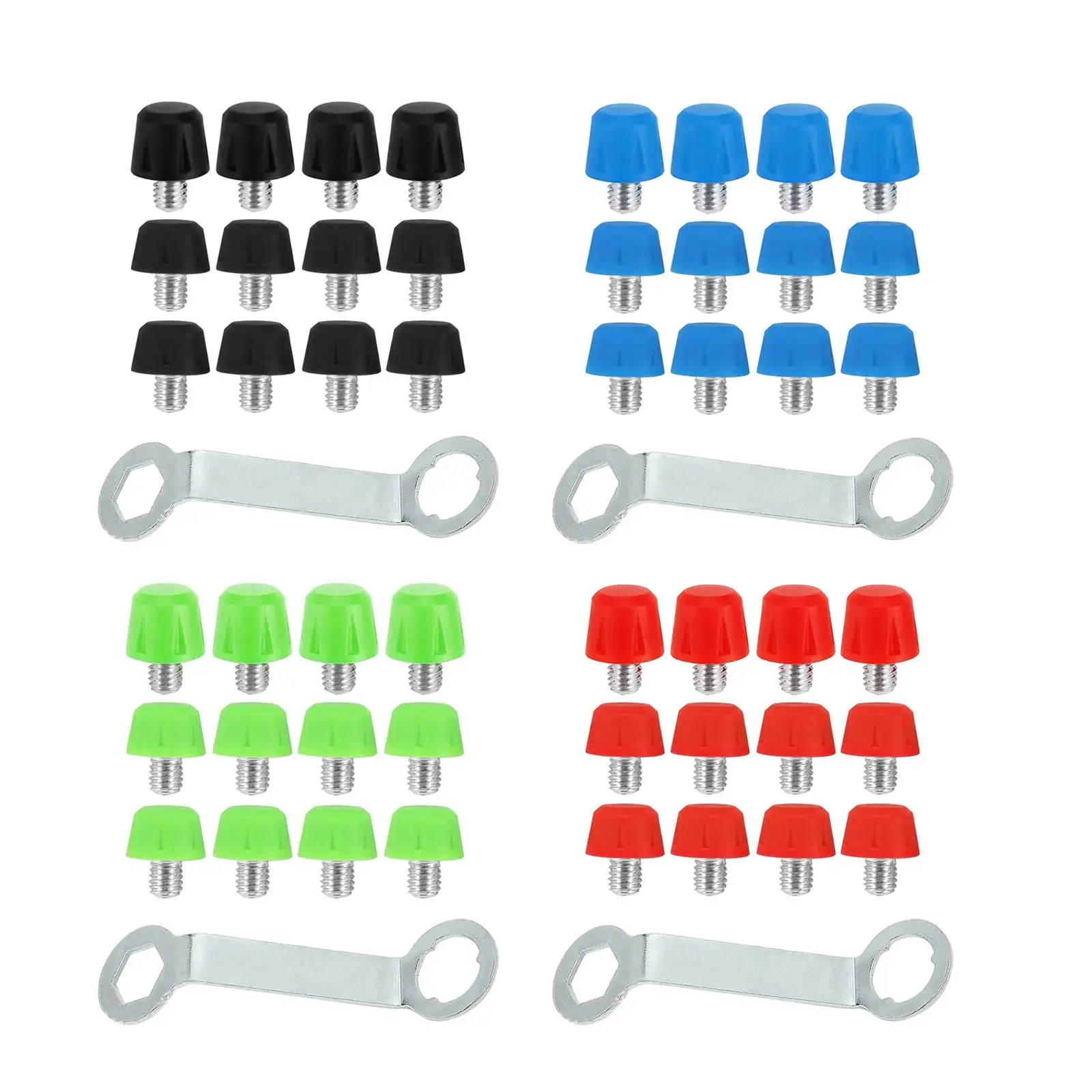 12 шипов для футбольных бутсов, винт для газона из нейлона, нескользящие аксессуары для спортивной обуви, сменные футбольные шпильки с гаечным ключом для тренировок
12 шипов для футбольных бутсов, винт для газона из нейлона, нескользящие аксессуары для спортивной обуви, сменные футбольные шпильки с гаечным ключом для тренировок