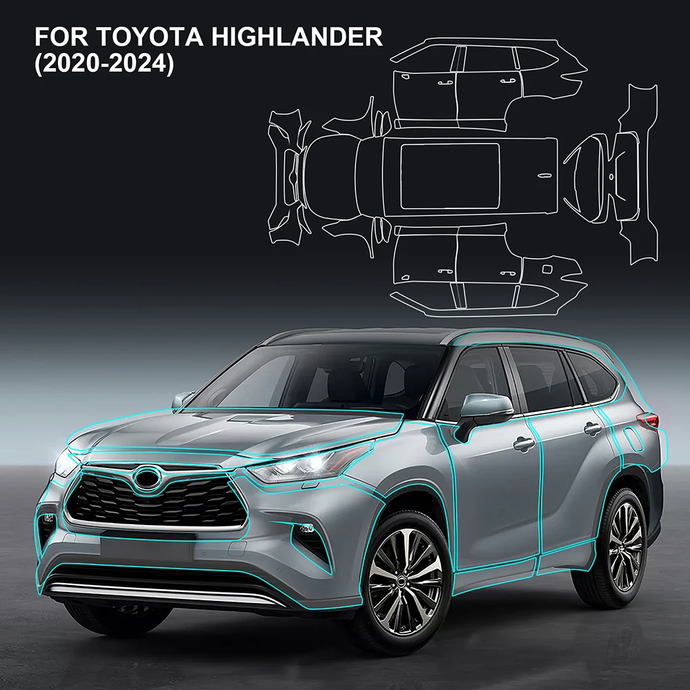 for Toyota Highlander 2020 2021 2022 2023 2024 PPF TPU Clear Kit 8.5mil Invisible Car Body Film Pre Cut Paint Protection Film
for Toyota Highlander 2020 2021 2022 2023 2024 PPF TPU Clear Kit 8.5mil Invisible Car Body Film Pre Cut Paint Protection Film