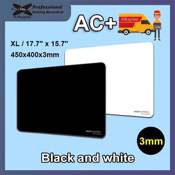 450x400x3mm X-Raypad Aqua Control+ Black Or Grey White Version Gaming Mouse Pads
450x400x3mm X-Raypad Aqua Control+ Black Or Grey White Version Gaming Mouse Pads