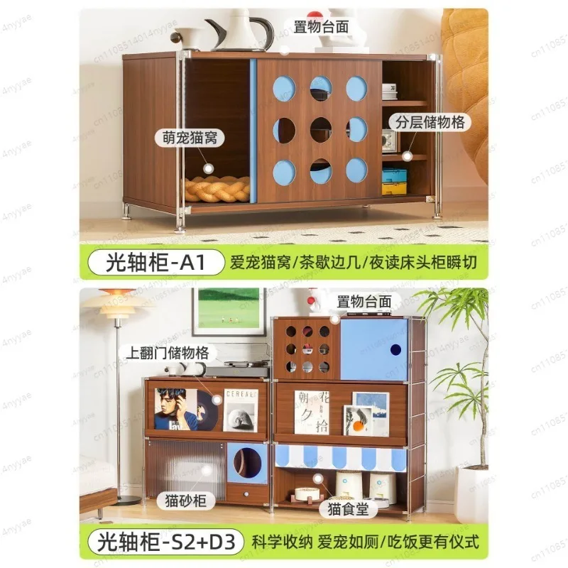 Multi-Function Cat Furniture: Litter Box Enclosure, Cat Tree, Storage & Feeding Station
Multi-Function Cat Furniture: Litter Box Enclosure, Cat Tree, Storage & Feeding Station