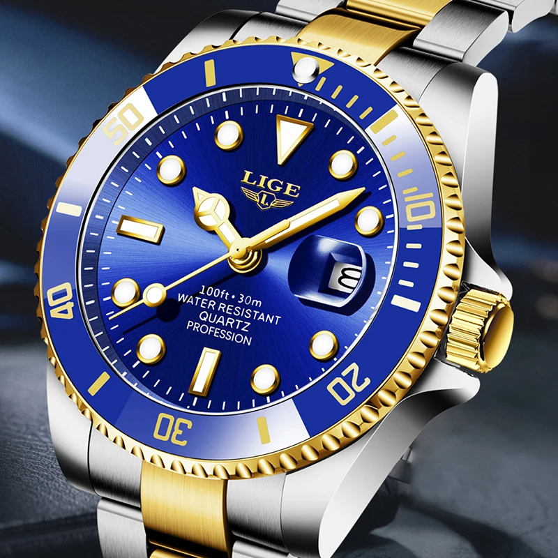 LIGE 2026 Men's watches business fashion luminous male watch chronograph calendar sports luxury quartz wristwatch reloj hommes
LIGE 2026 Men's watches business fashion luminous male watch chronograph calendar sports luxury quartz wristwatch reloj hommes