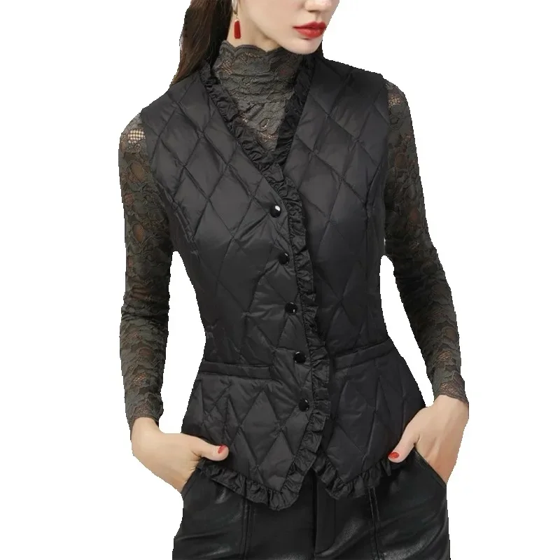 Autumn Winter Short Cotton Waistcoat Women 2025 New Fashion Loose Casual V-Neck Thin Cotton Coat Pure Colou Outerwear Female
Autumn Winter Short Cotton Waistcoat Women 2025 New Fashion Loose Casual V-Neck Thin Cotton Coat Pure Colou Outerwear Female