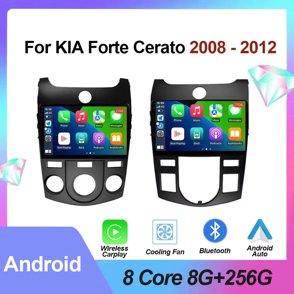 Android Auto Car Radio Multimedia Video Player GPS Navigation For Kia forte Cerato 2008 - 2012 Wireless Carplay Fan Tools
Android Auto Car Radio Multimedia Video Player GPS Navigation For Kia forte Cerato 2008 - 2012 Wireless Carplay Fan Tools