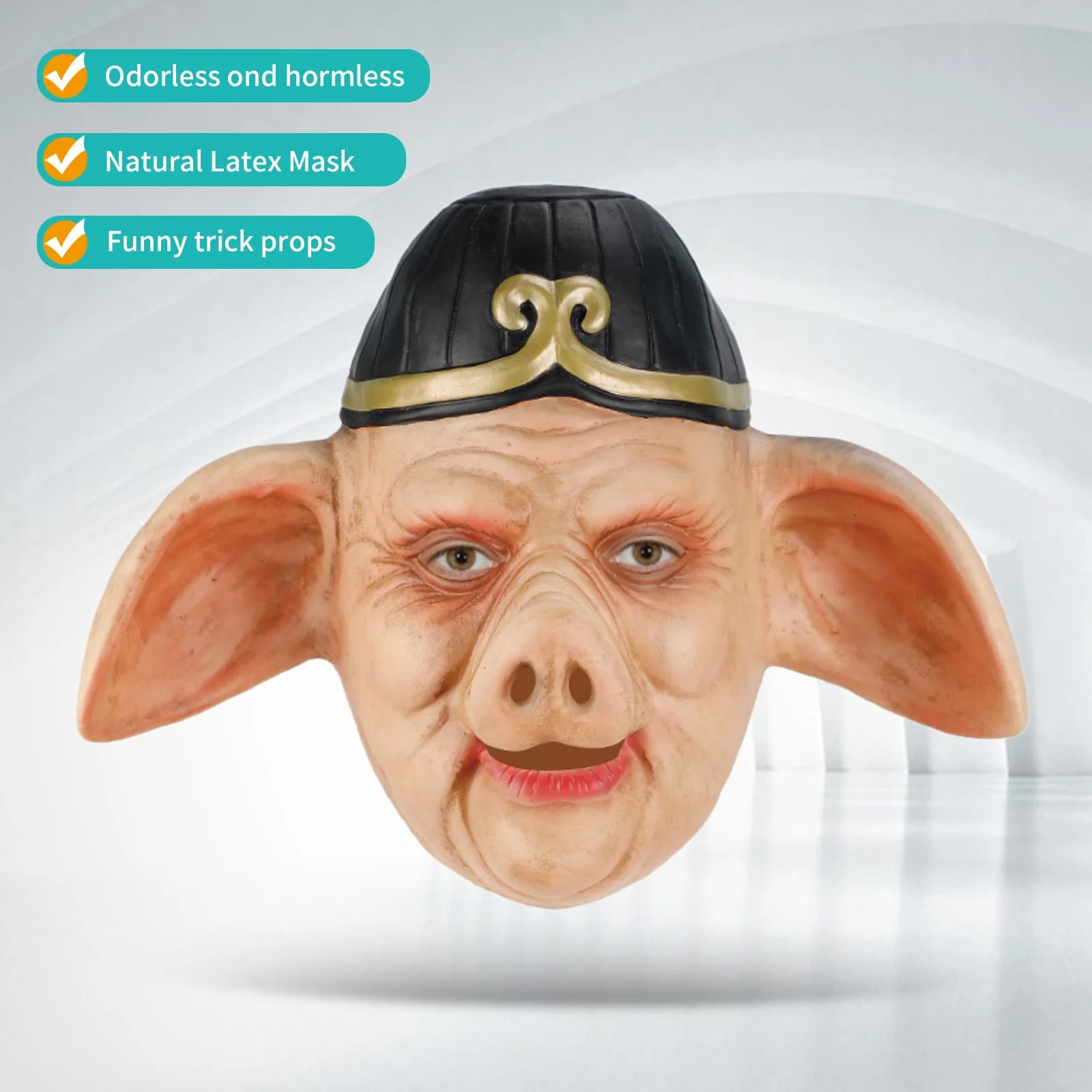 1 PC pig mask, latex mask, fun cosplay props, funny toys, Halloween mask
1 PC pig mask, latex mask, fun cosplay props, funny toys, Halloween mask