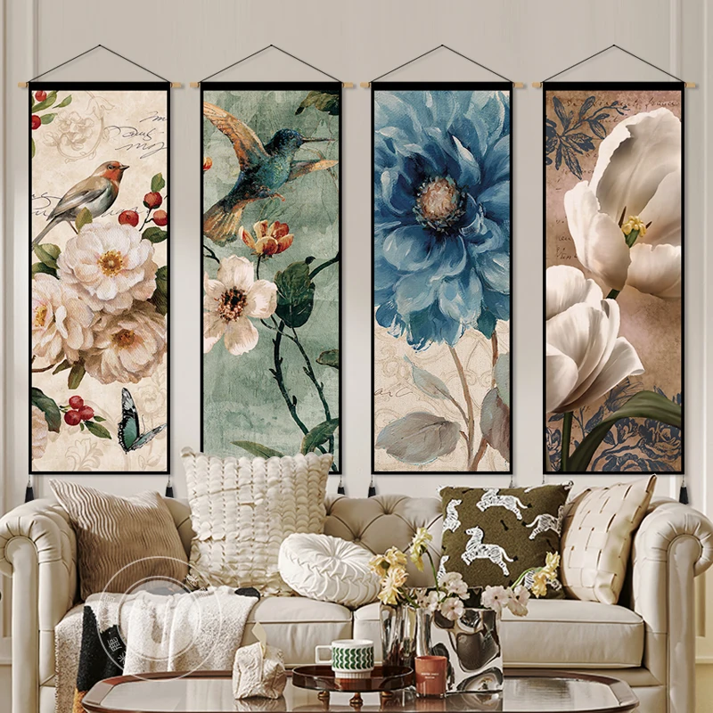Винтажный декор для гостиной, картина, скандинавская столовая, художественный гобелен, фон для спальни, ткань, цветы и птицы, постеры
Винтажный декор для гостиной, картина, скандинавская столовая, художественный гобелен, фон для спальни, ткань, цветы и птицы, постеры
