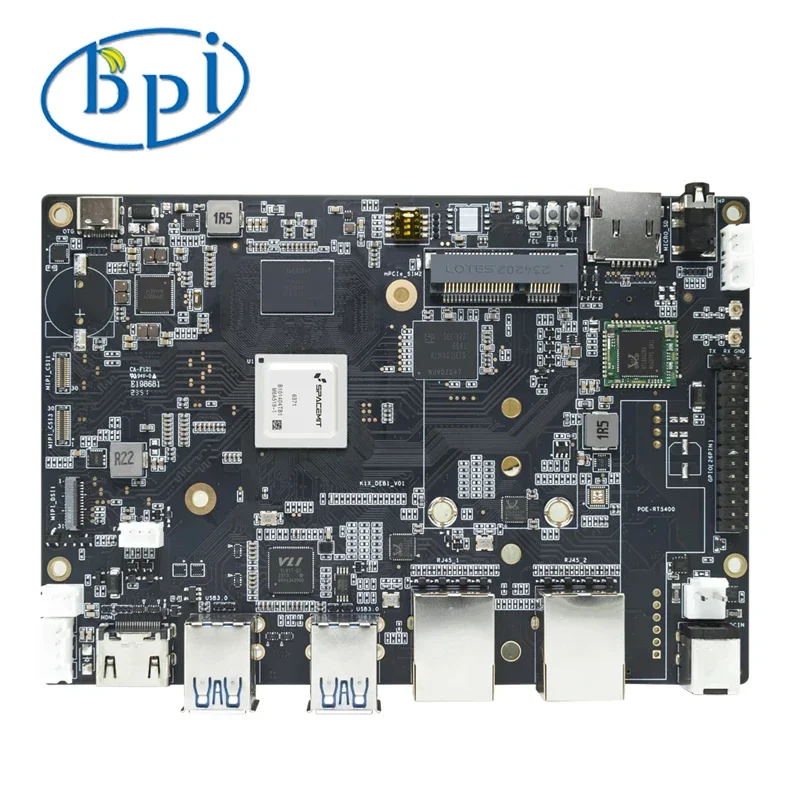 Banana Pi BPI-F3 SpacemiT K1 8 Core RISC-V Chip 2.0TOPs AI Computing 4G/2G LPDDR4 16G/8G EMMC 4K Gigabit WiFi Development Board
Banana Pi BPI-F3 SpacemiT K1 8 Core RISC-V Chip 2.0TOPs AI Computing 4G/2G LPDDR4 16G/8G EMMC 4K Gigabit WiFi Development Board