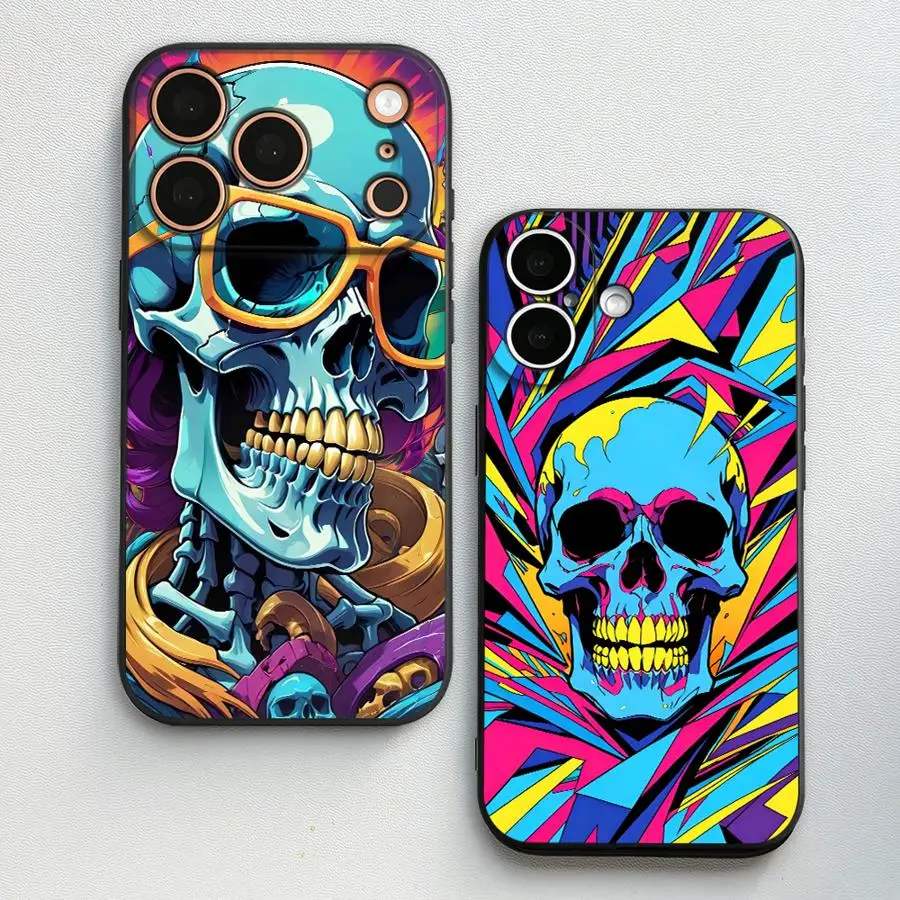 Neon Pop Art Skull Case for Apple iPhone 17 Pro Max XR XS MAX 17e 12 14 13 Air 16 15 Pro 7 8 11 Funda Phone Cover
Neon Pop Art Skull Case for Apple iPhone 17 Pro Max XR XS MAX 17e 12 14 13 Air 16 15 Pro 7 8 11 Funda Phone Cover