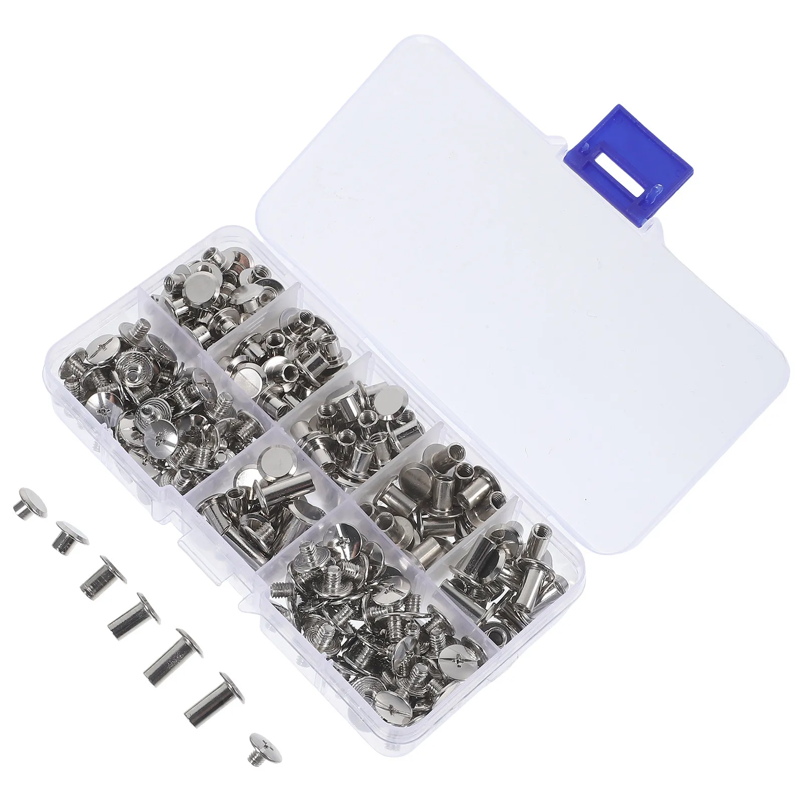 1 Box Round Metal Rivets Kit for Clothing Bags Shoes DIY Craft Punk Studs Spikes Decor Accessories Rivet Set
1 Box Round Metal Rivets Kit for Clothing Bags Shoes DIY Craft Punk Studs Spikes Decor Accessories Rivet Set