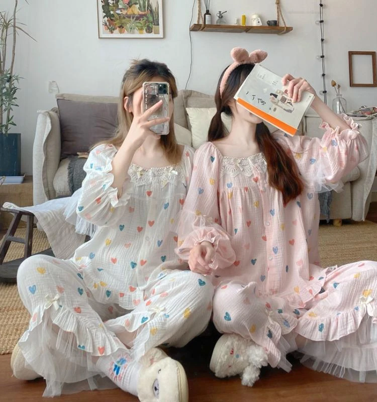 Extra Large 300 Pounds Cute Sweet Sleepwear Set Women's Spring Autumn Long Sleeve Long Pants Nightgown Home Clothes Two-Piece...
Extra Large 300 Pounds Cute Sweet Sleepwear Set Women's Spring Autumn Long Sleeve Long Pants Nightgown Home Clothes Two-Piece...