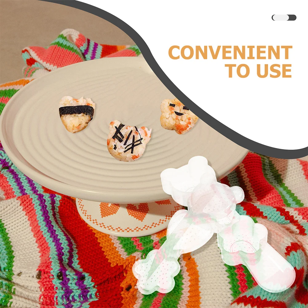 4Pcs Rice Ball Molds Cute Cartoon Onigiri Mold Sushi Making Molds Multifunctional DIY Rice Mold Kitchen Gadget Plastic
4Pcs Rice Ball Molds Cute Cartoon Onigiri Mold Sushi Making Molds Multifunctional DIY Rice Mold Kitchen Gadget Plastic