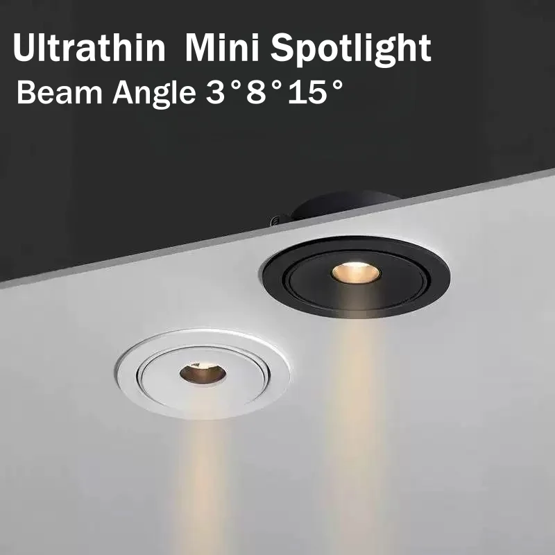 Recessed LED COB Embedded Ceiling Lamp Fixture Downlight Focus Mini Spotlight Narrow Beam Angle 3°8°15° Wine Cabinet
Recessed LED COB Embedded Ceiling Lamp Fixture Downlight Focus Mini Spotlight Narrow Beam Angle 3°8°15° Wine Cabinet