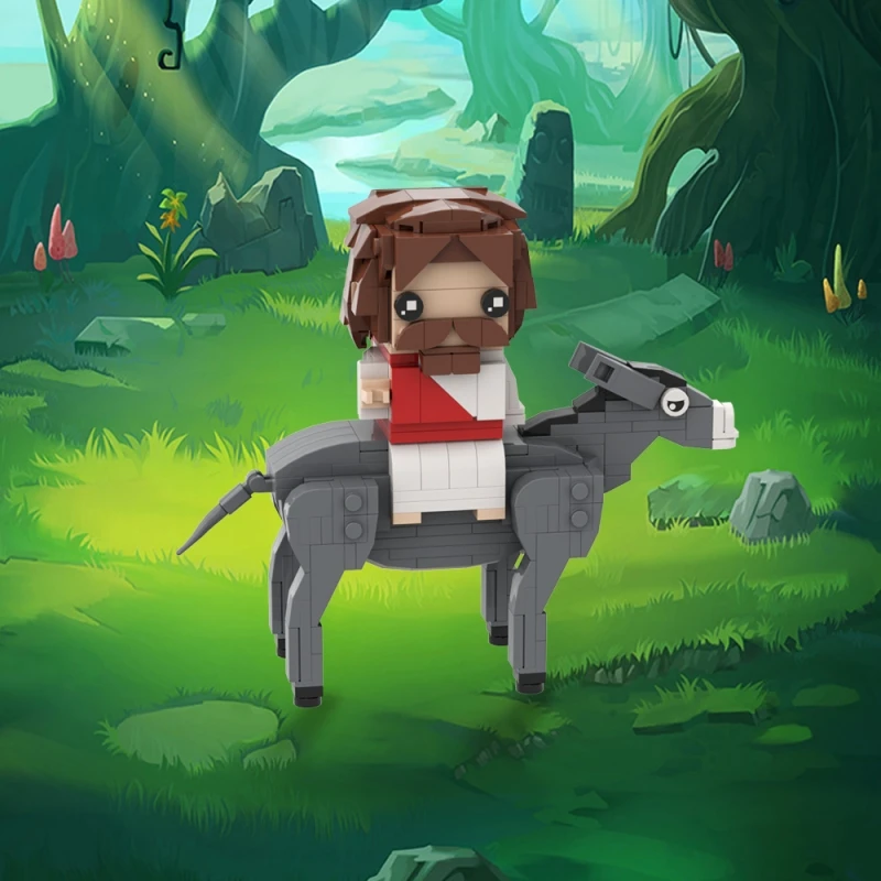 Christian Jesus Triumphal Entry Building Blocks Set - Brickheadz Style Donkey Ride Figure Religious Toy Gift
Christian Jesus Triumphal Entry Building Blocks Set - Brickheadz Style Donkey Ride Figure Religious Toy Gift