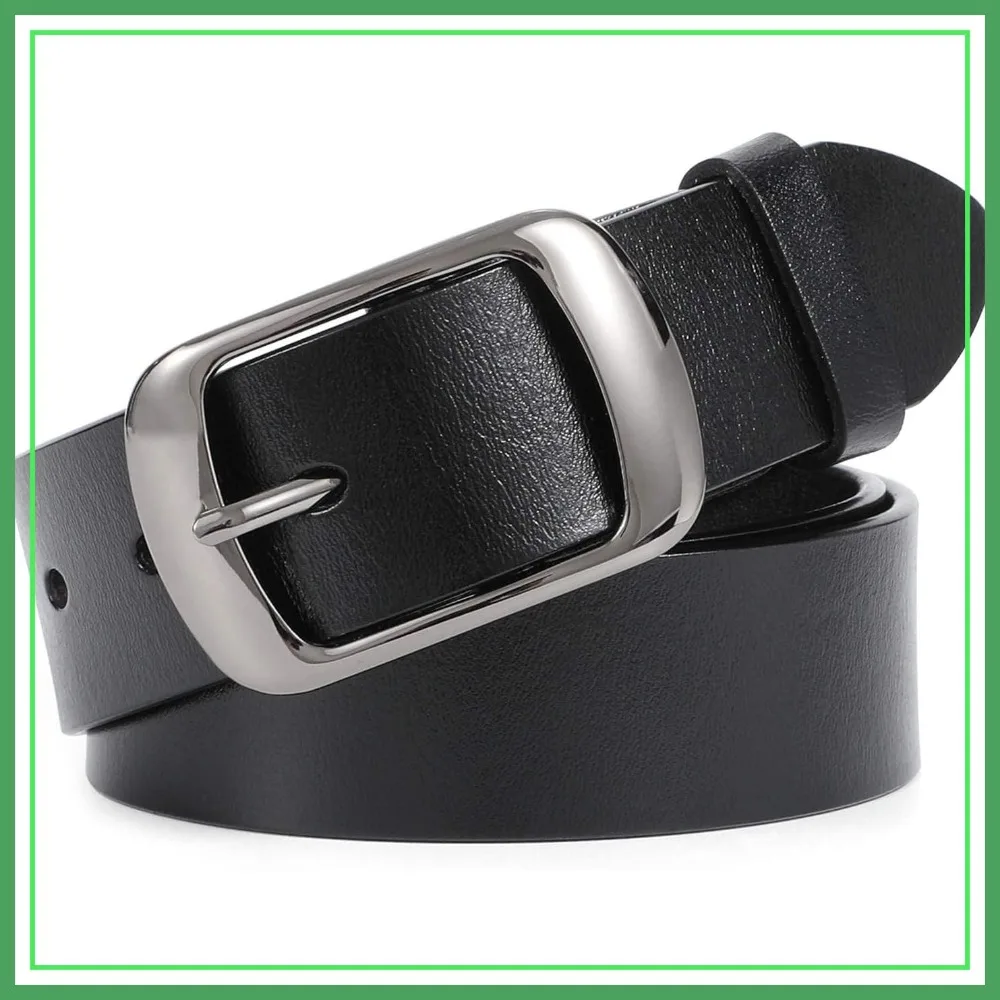 Women Leather Belts for Jeans Pants Fashion Dress Belt with Solid Pin Buckle
Women Leather Belts for Jeans Pants Fashion Dress Belt with Solid Pin Buckle