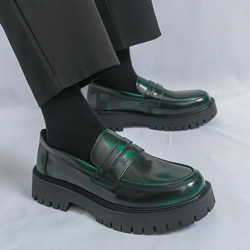 Fashion Brand Spring Men's Business Casual Leather Shoes High-quality Men's Comfortable Thick Soled Set Foot Round Toe Loafers
Fashion Brand Spring Men's Business Casual Leather Shoes High-quality Men's Comfortable Thick Soled Set Foot Round Toe Loafers