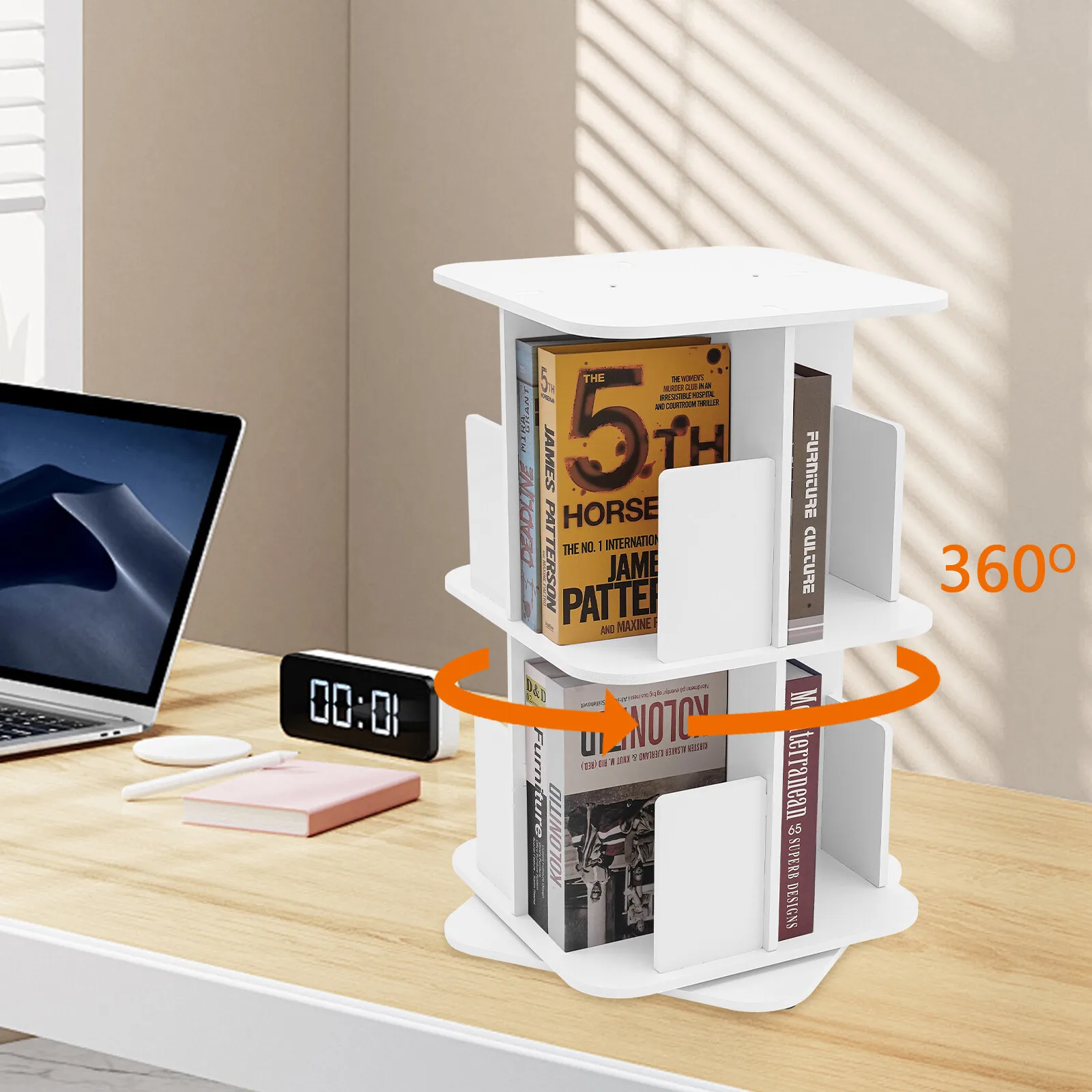 360 � � Вращающаяся книжная полка, белый 2-уровневый книжный шкаф, небольшой угловой книжный шкаф
360 � � Вращающаяся книжная полка, белый 2-уровневый книжный шкаф, небольшой угловой книжный шкаф