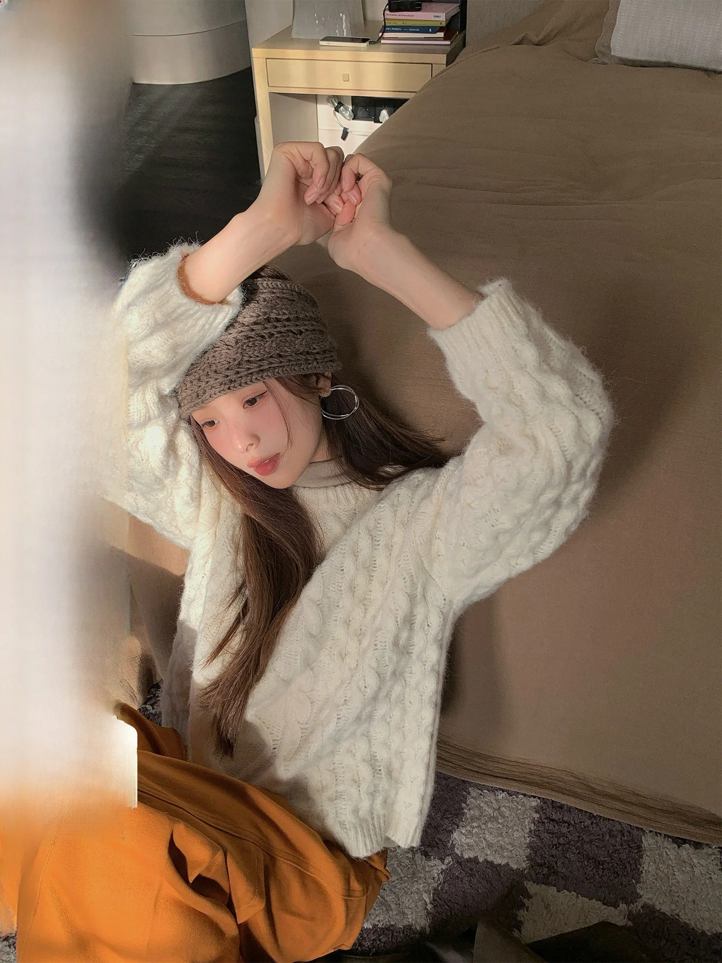 COK Autumn Winter Thiened round Ne Sweater Women's Commuter Sle Korean Girl's Twist Knitwear Warm Long Sve Top
COK Autumn Winter Thiened round Ne Sweater Women's Commuter Sle Korean Girl's Twist Knitwear Warm Long Sve Top