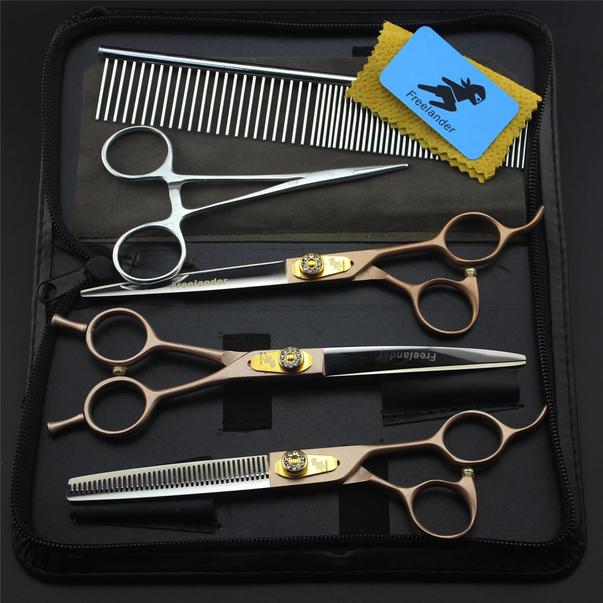 Dog Grooming Scissors Kit 7" Japan 440C Thinning Shears Straight Scissors Pet Scissors Animal Flur Curved Shears Dropshipping
Dog Grooming Scissors Kit 7" Japan 440C Thinning Shears Straight Scissors Pet Scissors Animal Flur Curved Shears Dropshipping