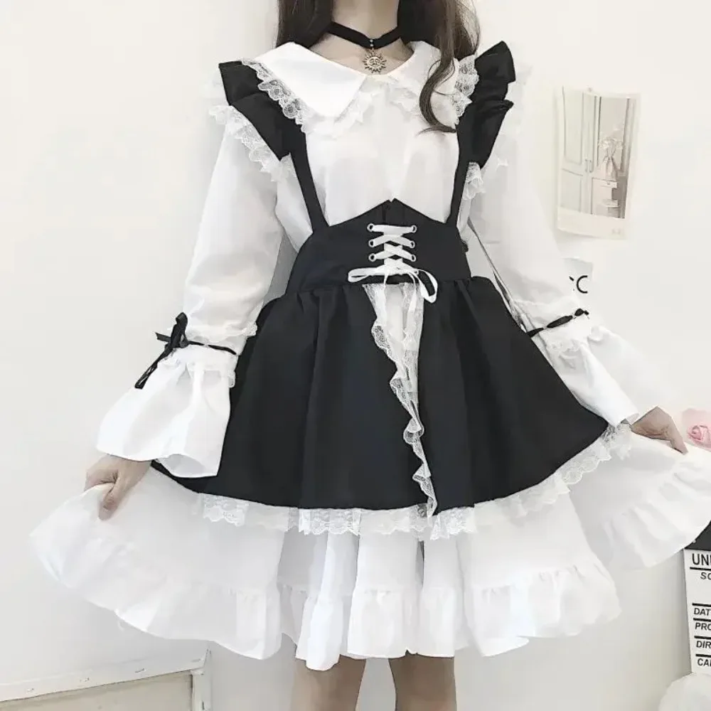 Платье в стиле Лолиты Kawaii, женский кружевной костюм горничной, платье, милый японский костюм, милый Готический вечерний халат, платья эпохи Возрождения 2023
Платье в стиле Лолиты Kawaii, женский кружевной костюм горничной, платье, милый японский костюм, милый Готический вечерний халат, платья эпохи Возрождения 2023