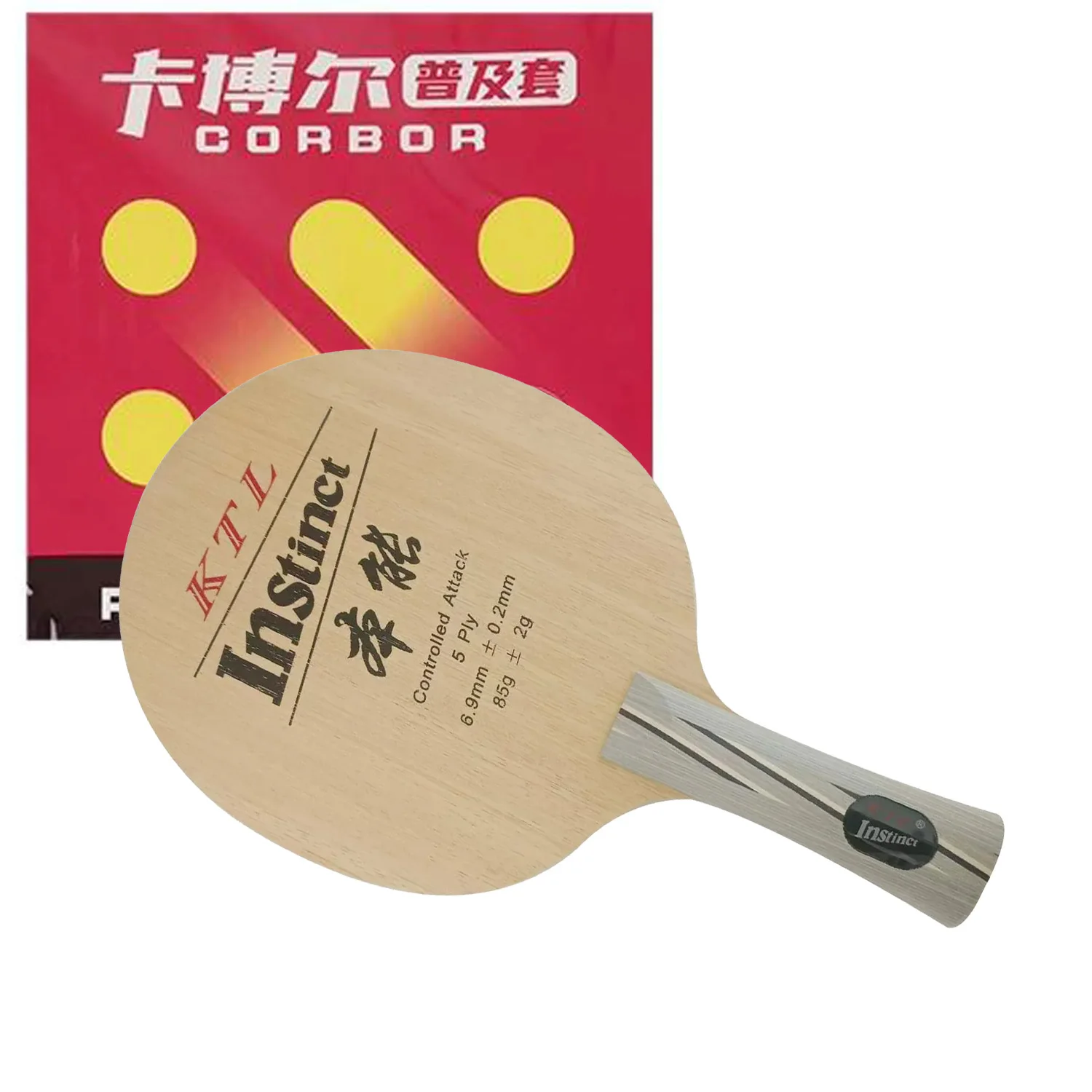 Pro Combo Racket KTL Instinct L-1008 L1008 L 1008 Table Tennis Blade with 2x Reactor Corbor Pips-in with Sponge
Pro Combo Racket KTL Instinct L-1008 L1008 L 1008 Table Tennis Blade with 2x Reactor Corbor Pips-in with Sponge