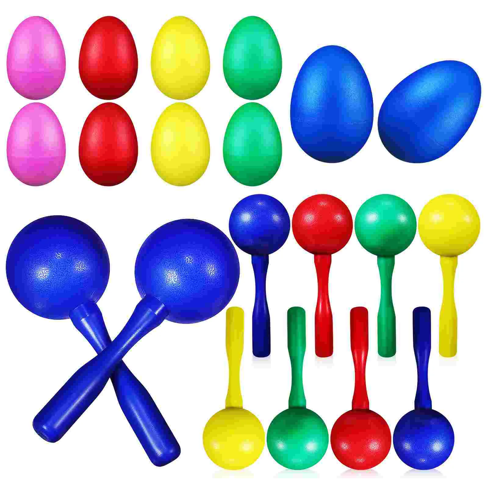20Pcs Plastic Colorful Sand Shakers Handheld Hammers 10Eggs 10Hammers Kids Musical Toys Instrument Gift Set
20Pcs Plastic Colorful Sand Shakers Handheld Hammers 10Eggs 10Hammers Kids Musical Toys Instrument Gift Set