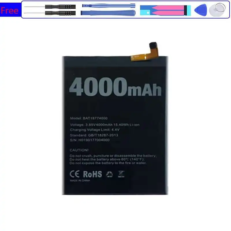 Высокоэффективный аккумулятор мобильного телефона для Doogee Y8 Plus Y8plus BAT18774000 4000 мАч
Высокоэффективный аккумулятор мобильного телефона для Doogee Y8 Plus Y8plus BAT18774000 4000 мАч