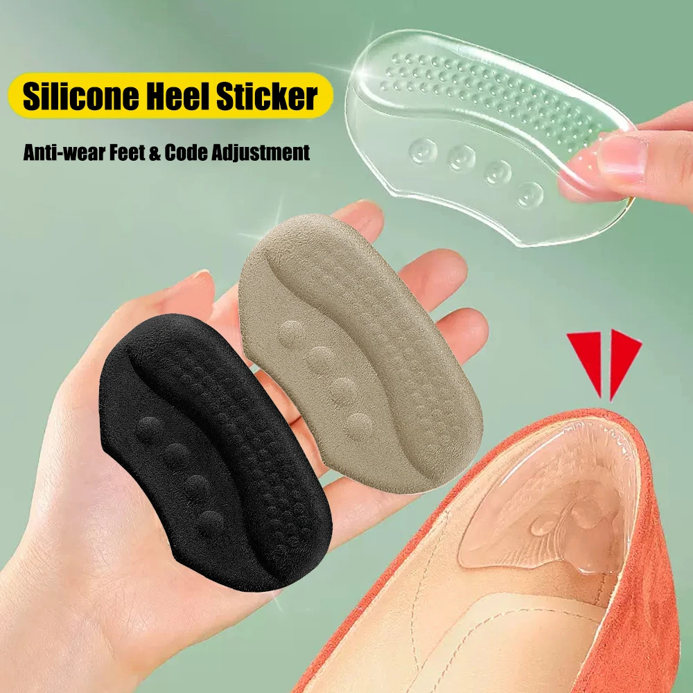 Silicone Heel Foot Pads for Shoes Women High Heels Insert Liner Grips Shoe Size Adjuster Antiwear Feet Heel Protector Stickers
Silicone Heel Foot Pads for Shoes Women High Heels Insert Liner Grips Shoe Size Adjuster Antiwear Feet Heel Protector Stickers