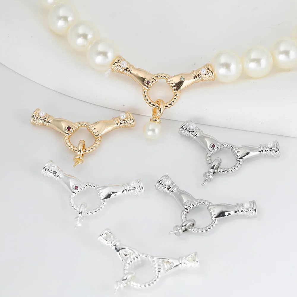 1pc Copper Gold-plated Hand-held Belt Pendant Jewelry Making Connection Buckle DIY Pearl Necklace Bracelet Accessories Wholesale
1pc Copper Gold-plated Hand-held Belt Pendant Jewelry Making Connection Buckle DIY Pearl Necklace Bracelet Accessories Wholesale