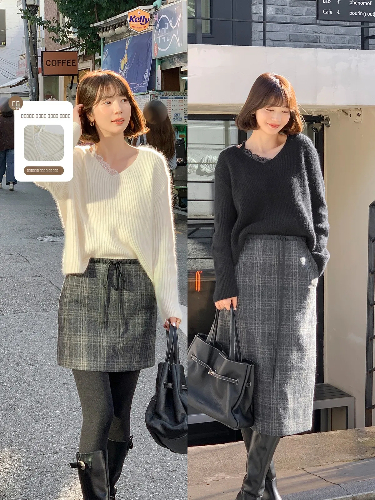 Faionable Bla свитер с v-образным вырезом, женский корейский дизайн, мягкий фильтр тумана, новинка 2025 года от Fajia, свободная посадка для поездок на работу
Faionable Bla свитер с v-образным вырезом, женский корейский дизайн, мягкий фильтр тумана, новинка 2025 года от Fajia, свободная посадка для поездок на работу