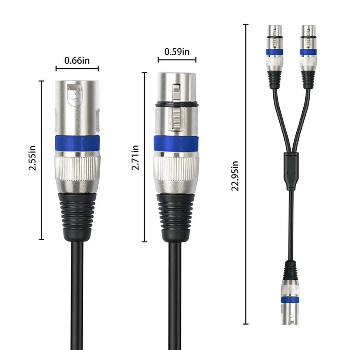 【New User-Coupon!】XLR Male to Dual XLR Female
【New User-Coupon!】XLR Male to Dual XLR Female