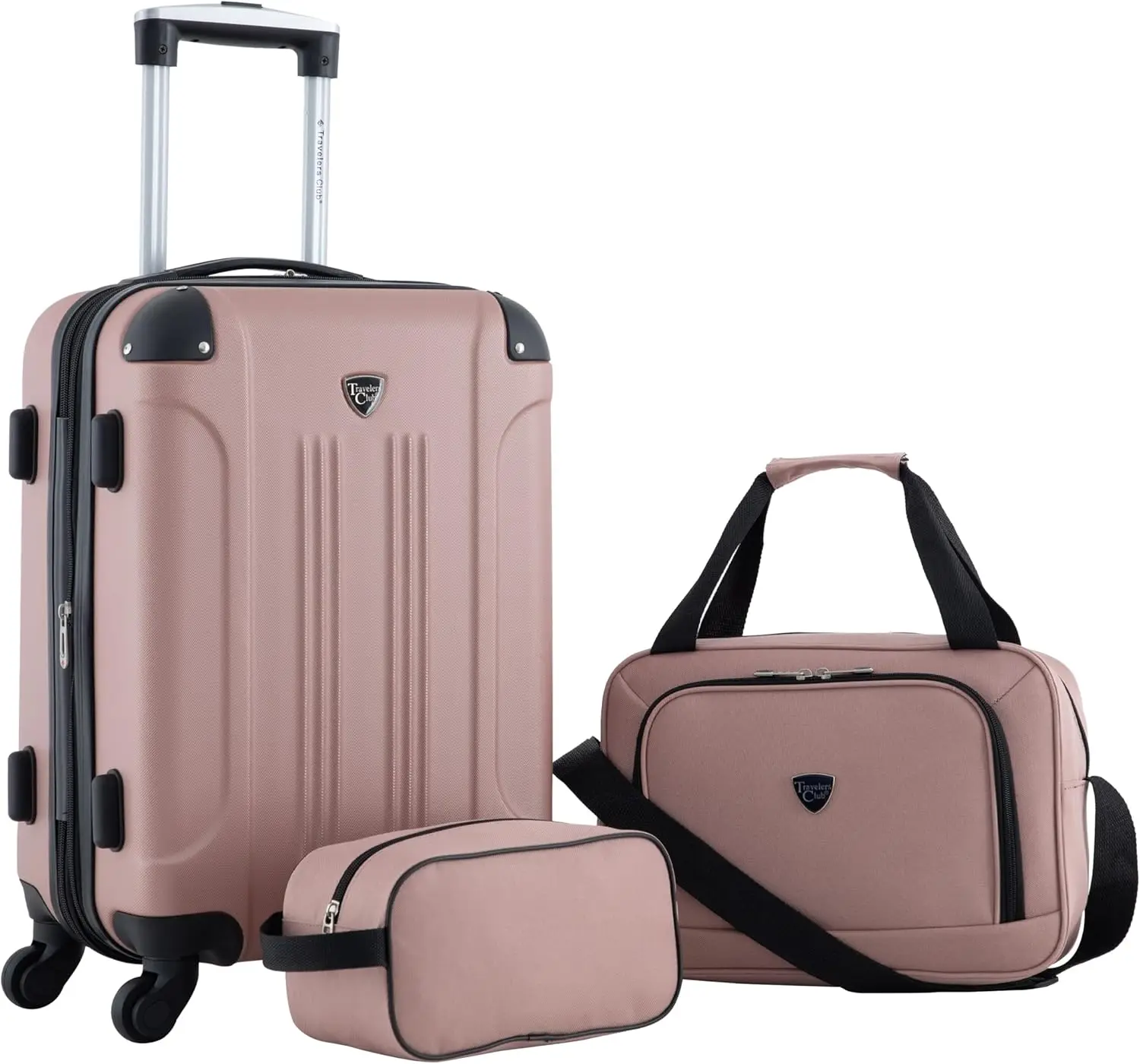3 Piece Hardside Expandable Spinner Luggage Set, Rose Gold, Lightweight & Durable
3 Piece Hardside Expandable Spinner Luggage Set, Rose Gold, Lightweight & Durable