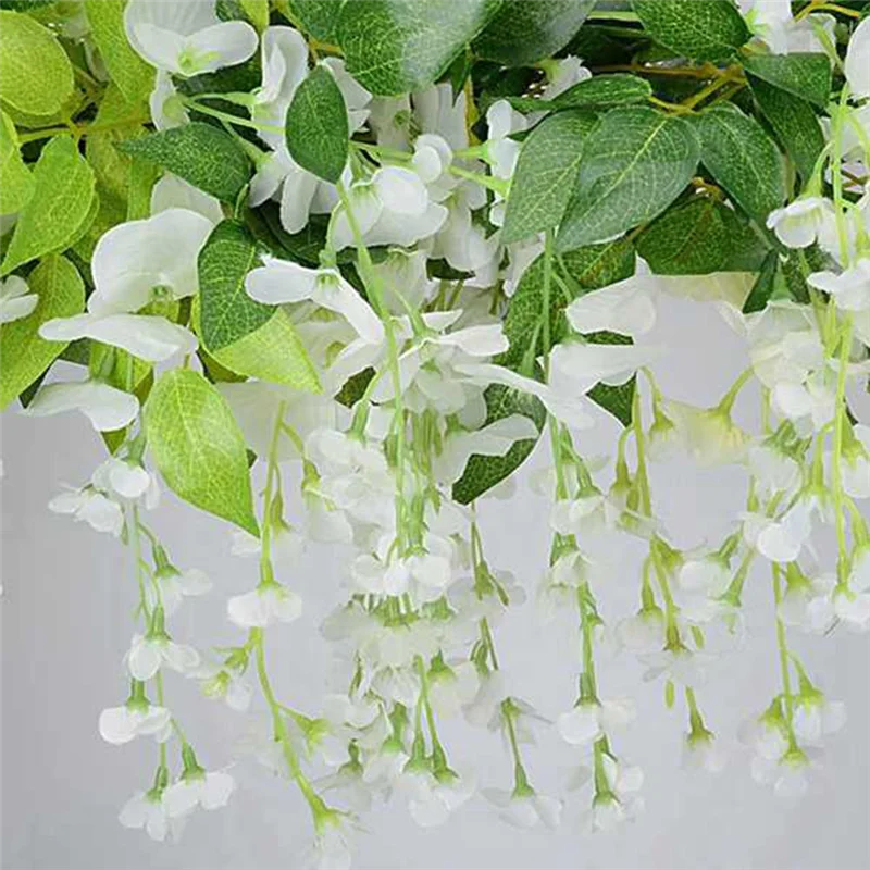 A97Z 5Pcs 6.23Ft/Piece Wisteria Vine Artificial Hanging Flowers Garland Wisteria Hanging Flower For Wedding Arch Floral Decor
A97Z 5Pcs 6.23Ft/Piece Wisteria Vine Artificial Hanging Flowers Garland Wisteria Hanging Flower For Wedding Arch Floral Decor