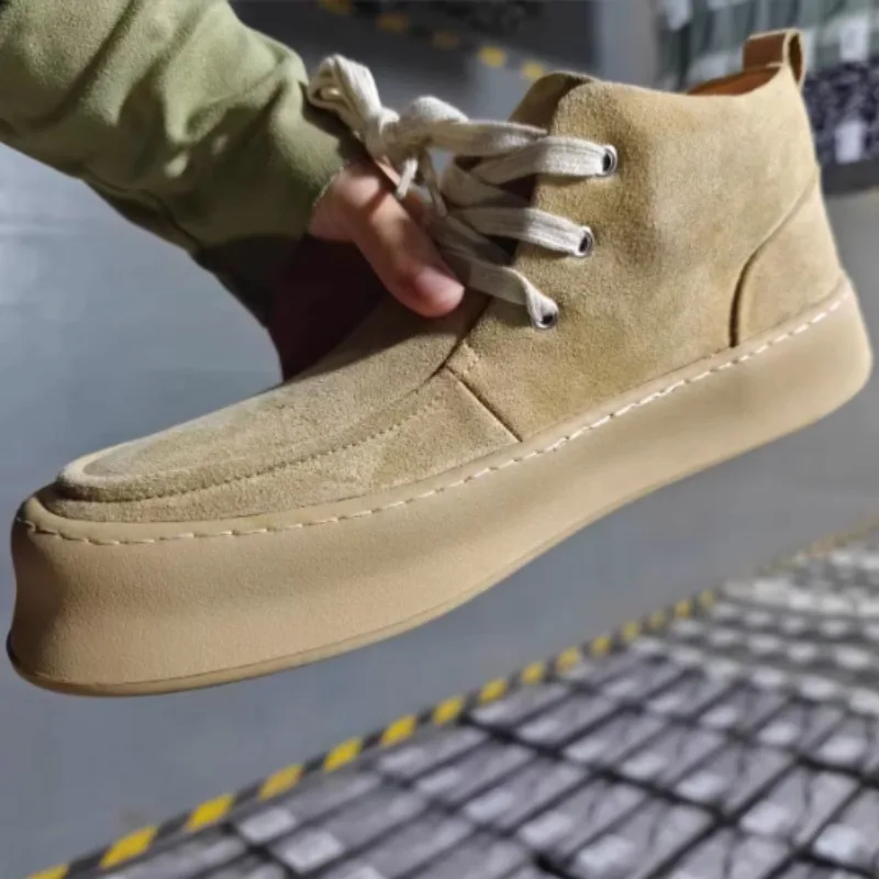 Мужские ботинки, осенне-зимняя обувь из коровьей замши, высокие мужские ботильоны, бархатные низкие ботинки, обувь для инструментов, повседневная обувь
Мужские ботинки, осенне-зимняя обувь из коровьей замши, высокие мужские ботильоны, бархатные низкие ботинки, обувь для инструментов, повседневная обувь