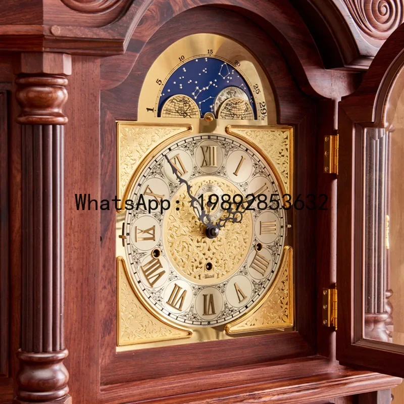 XL4-1 floor clock mechanical living room european style pendulum clock solid wood luxury villa large clock
XL4-1 floor clock mechanical living room european style pendulum clock solid wood luxury villa large clock