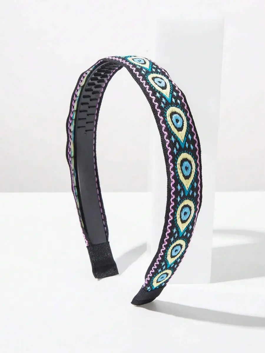 Peacock Embroidered Headband For Women Korean Style Hair Accessory
Peacock Embroidered Headband For Women Korean Style Hair Accessory