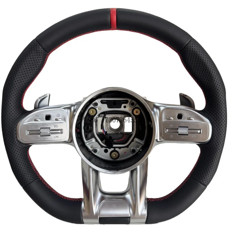 Кожаный руль для Mercedes AMG ClS CLA GLC a E S C Class G63 C43 ML SL W202 W203 W204 W205 W206 W166 Руль
Кожаный руль для Mercedes AMG ClS CLA GLC a E S C Class G63 C43 ML SL W202 W203 W204 W205 W206 W166 Руль