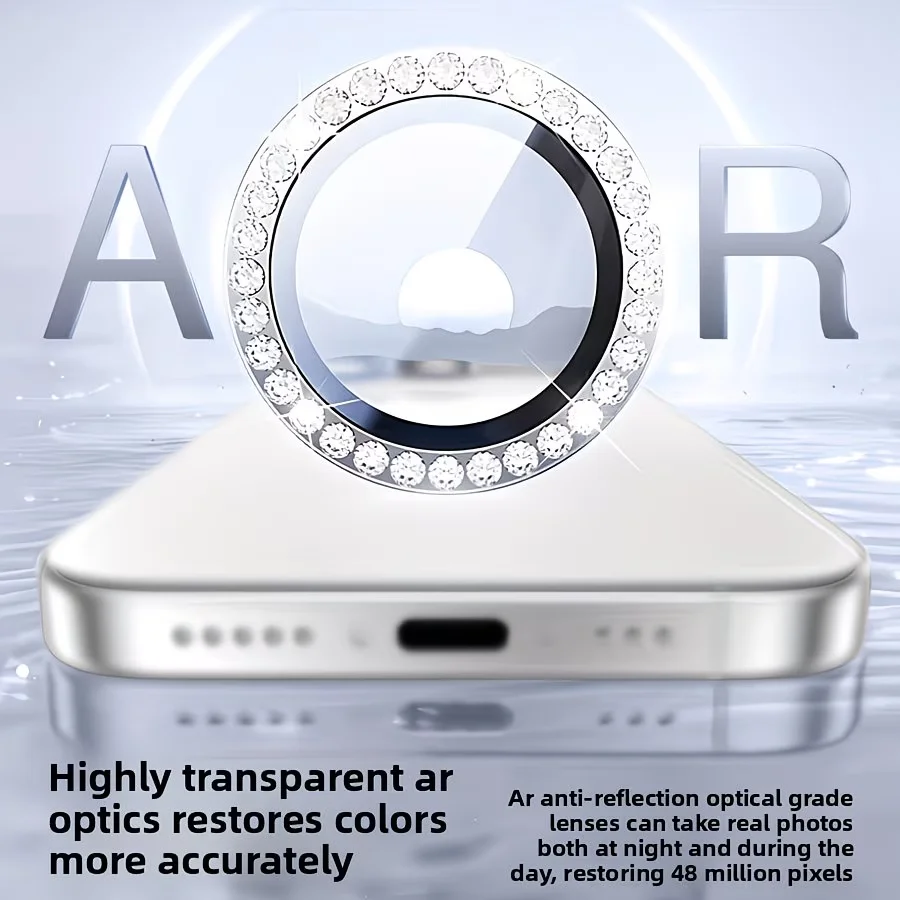 1Set Camera Lens Protector Silver Aluminum AR HD 9H Tempered Glass Metal Ring Case Friendly for iPhone 17 16 15 14 13 11 Pro Max 1Set Camera Lens Protector Silver Aluminum AR HD 9H Tempered Glass Metal Ring Case Friendly for iPhone 17 16 15 14 13 11 Pro Max