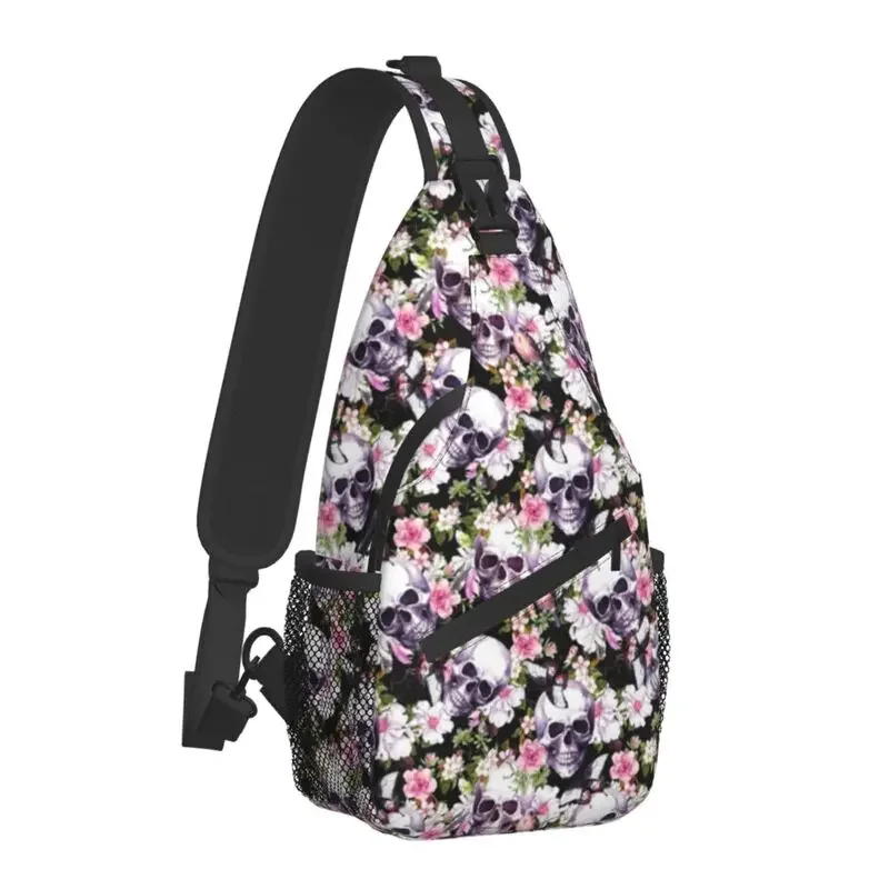Personalized Floral Skulls Pattern Sling Bags for Men Cool Chest Crossbody Backpack Travel Hiking Daypack
Personalized Floral Skulls Pattern Sling Bags for Men Cool Chest Crossbody Backpack Travel Hiking Daypack