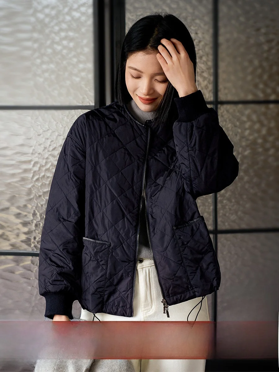 Xhange 2026 Spring New Fashion Commute Design Comfortable Deep Color Diamond Pattern Cotton Jacket Women's Top Outerwear
Xhange 2026 Spring New Fashion Commute Design Comfortable Deep Color Diamond Pattern Cotton Jacket Women's Top Outerwear