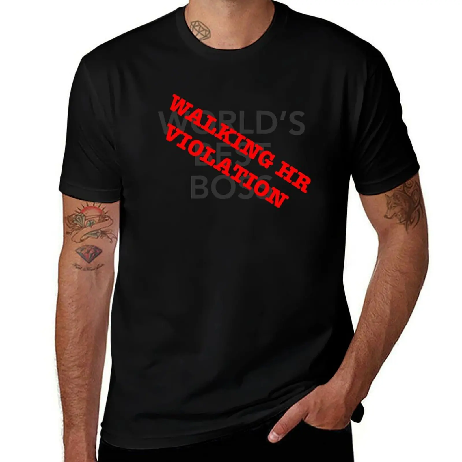 Walking HR Violation - World's Best Boss T-Shirt graphics shirts graphic tee plain white t shirts men
Walking HR Violation - World's Best Boss T-Shirt graphics shirts graphic tee plain white t shirts men
