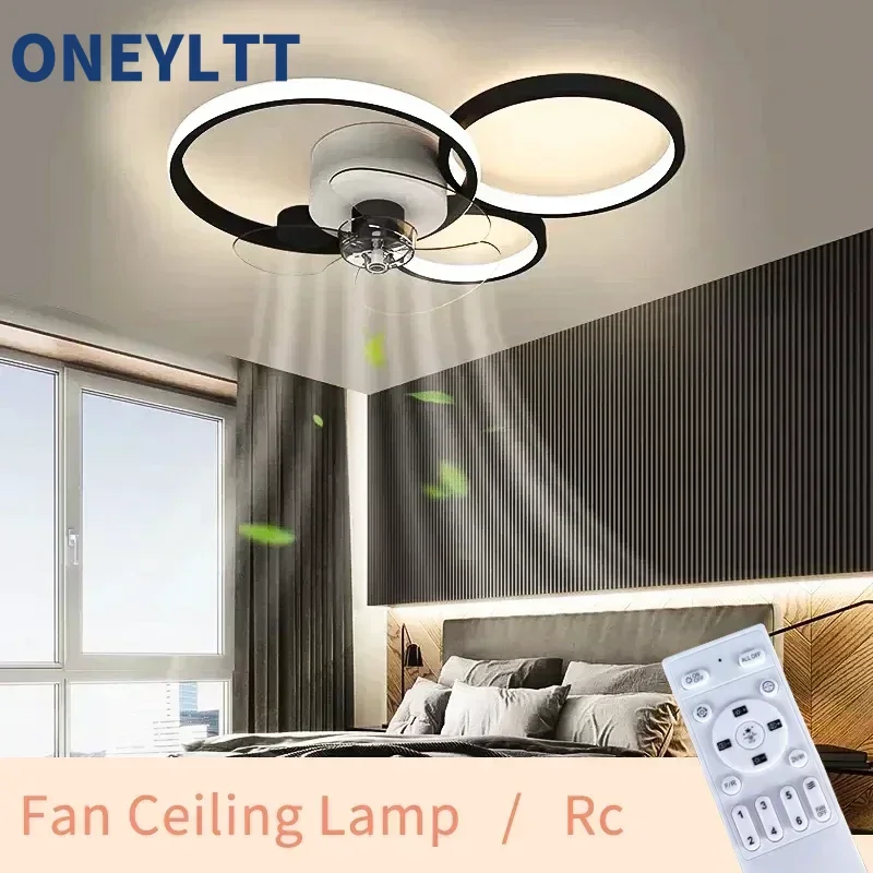 New modern minimalist ceiling fan light silent and invisible energy-saving fan light for bedrooms and restaurants 3color dimming
New modern minimalist ceiling fan light silent and invisible energy-saving fan light for bedrooms and restaurants 3color dimming