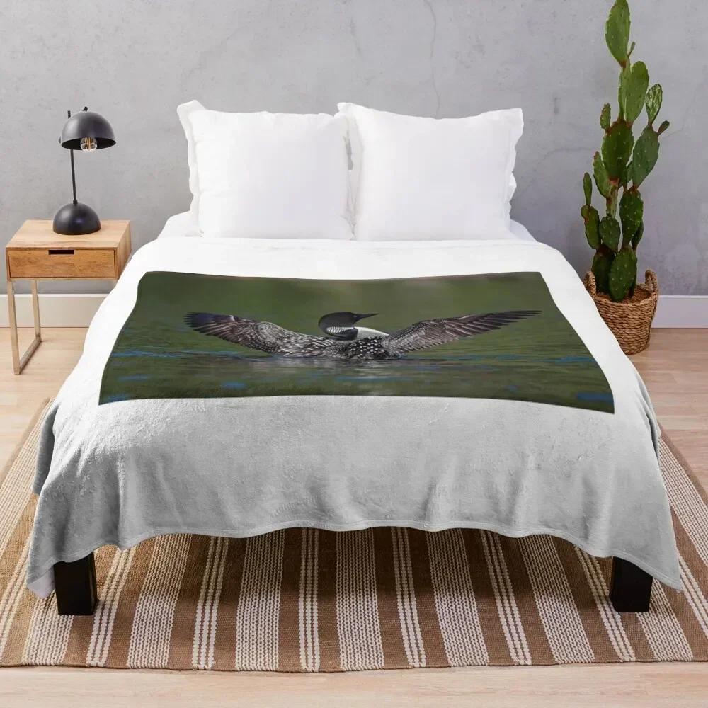 Loon spreading it's wings Throw Blanket Stylish Couch Blanket for Home Living Room
Loon spreading it's wings Throw Blanket Stylish Couch Blanket for Home Living Room